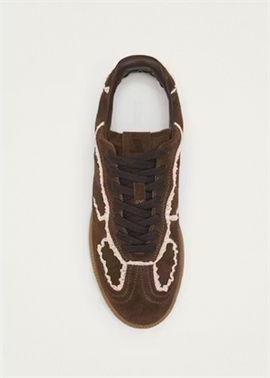 PRE-ORDER / Crochet chocolate leather sneakers Crochet Chocolate ALOHAS